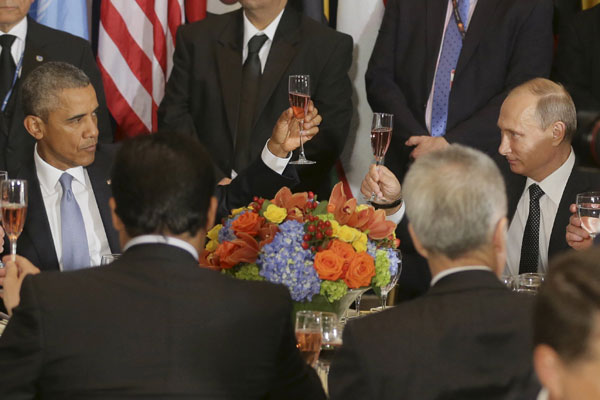 Obama, Putin meet at UN on Syria, Ukraine after trading criticism