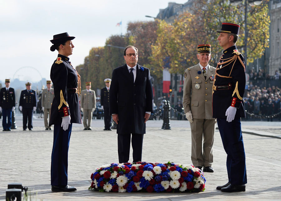 European countries honor war dead on Armistice Day