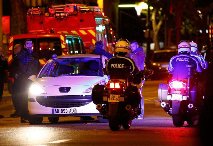 Paris shooting and explosions in photos