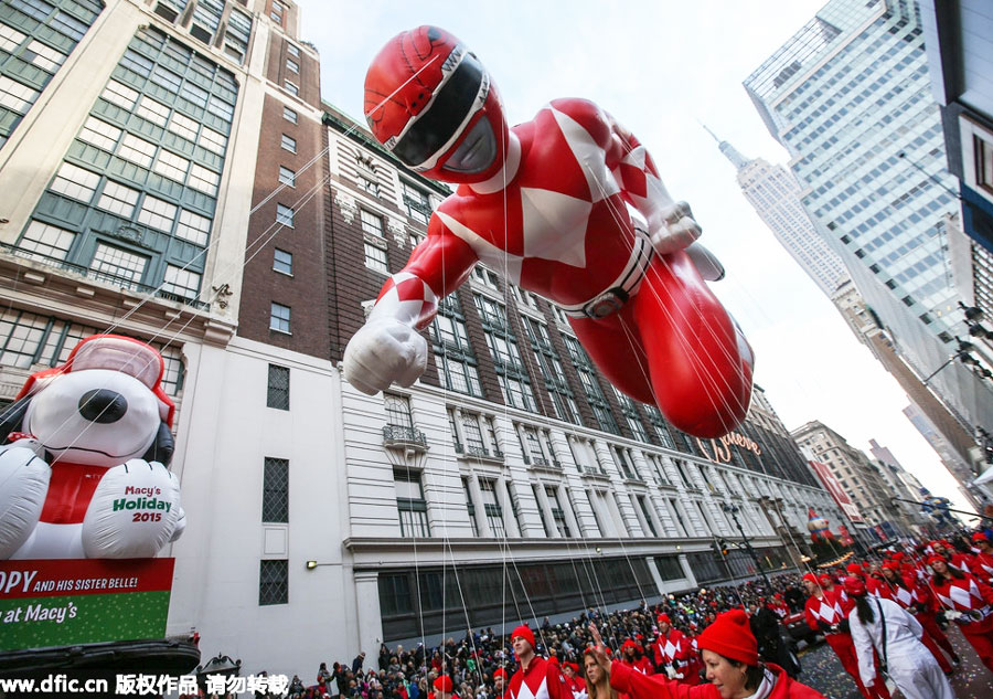 Macy's Thanksgiving Day Parade colors NYC