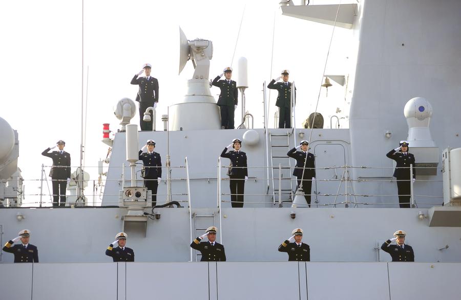 22nd fleet of Chinese navy escort leave for Gulf of Aden