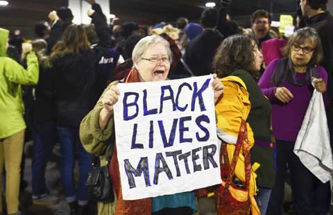 Black Lives Matter holds 'Black Xmas' protests