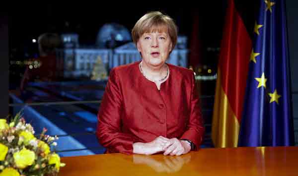 Merkel calls for unity, warns against refugee hate in New Year speech