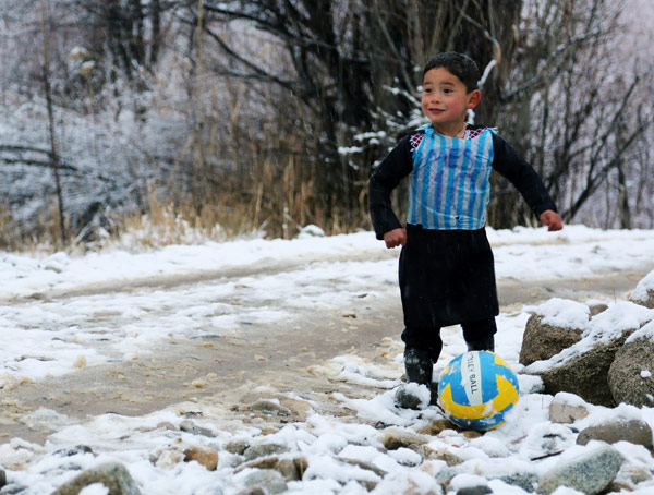 'Mini Messi', 5, aims to follow in star's footsteps