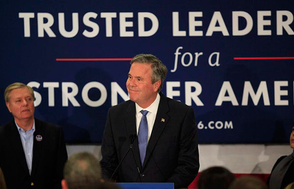 Republican Jeb Bush ends 2016 presidential campaign