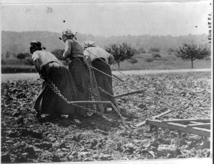 Women in workplace 100 years ago