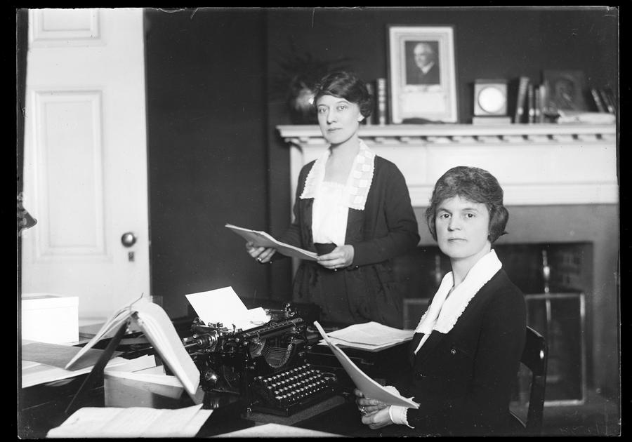 Women in workplace 100 years ago