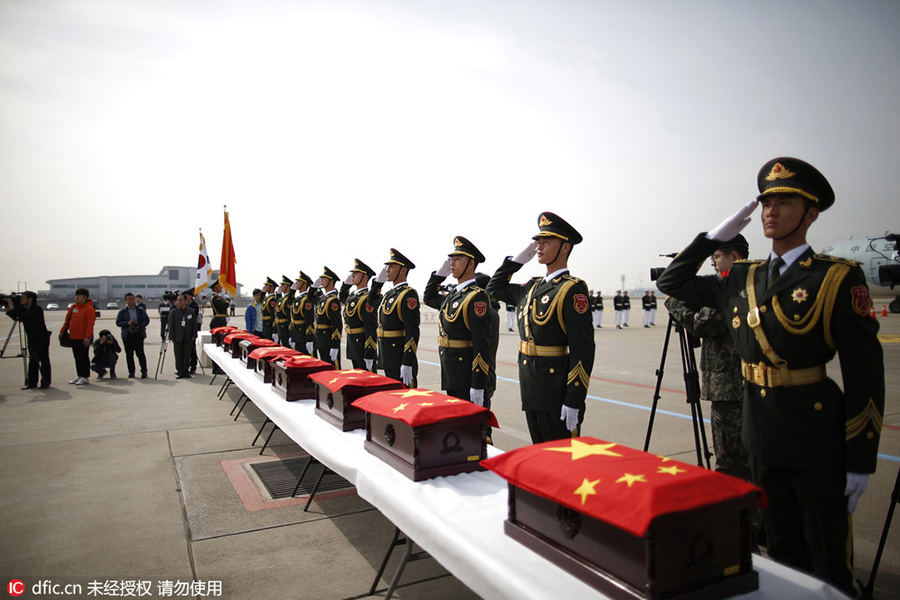 South Korea returns remains of Chinese soldiers lost in Korean War