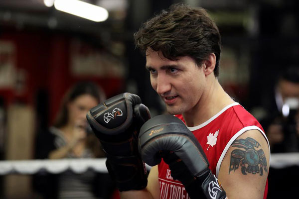 Canadian PM Trudeau slips from political ring t