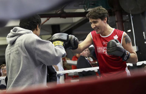 Canadian PM Trudeau slips from political ring t