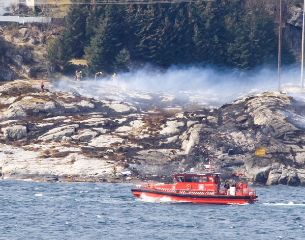 Helicopter crashes off Norwegian coast