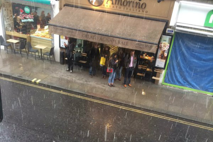 Just two days before May… and snow stopped play