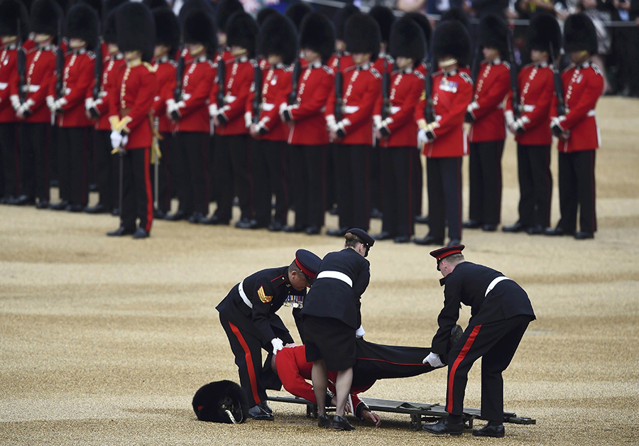 British pageantry on parade for Queen's official birthday