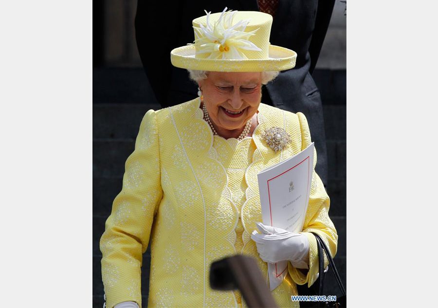 Thanksgiving service marks British Queen's 90th birthday