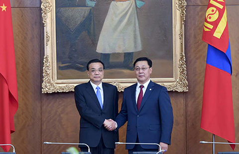 Premier Li and Mongolian PM vow further cooperation