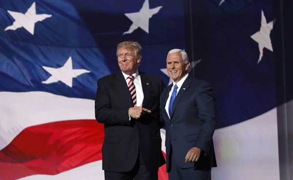 Indiana Governor Mike Pence officially accepts Republican VP nomination