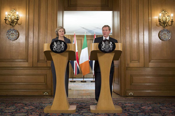 Nobody wants return of border dividing Ireland: British PM