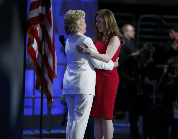 Hillary Clinton accepts Democratic presidential nomination