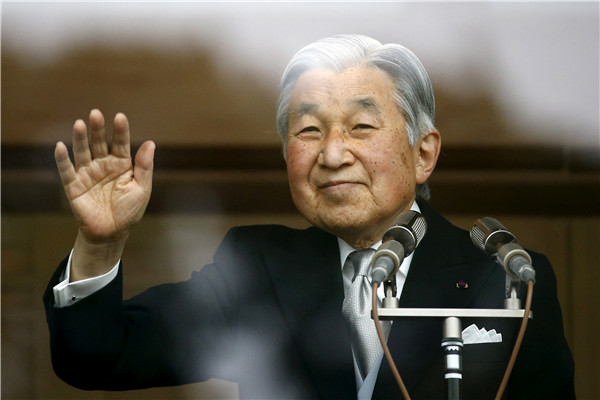 Japan's emperor speaks to public in remarks suggesting he wants to abdicate
