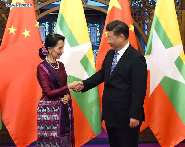 Xi vows to promote China-Myanmar partnership