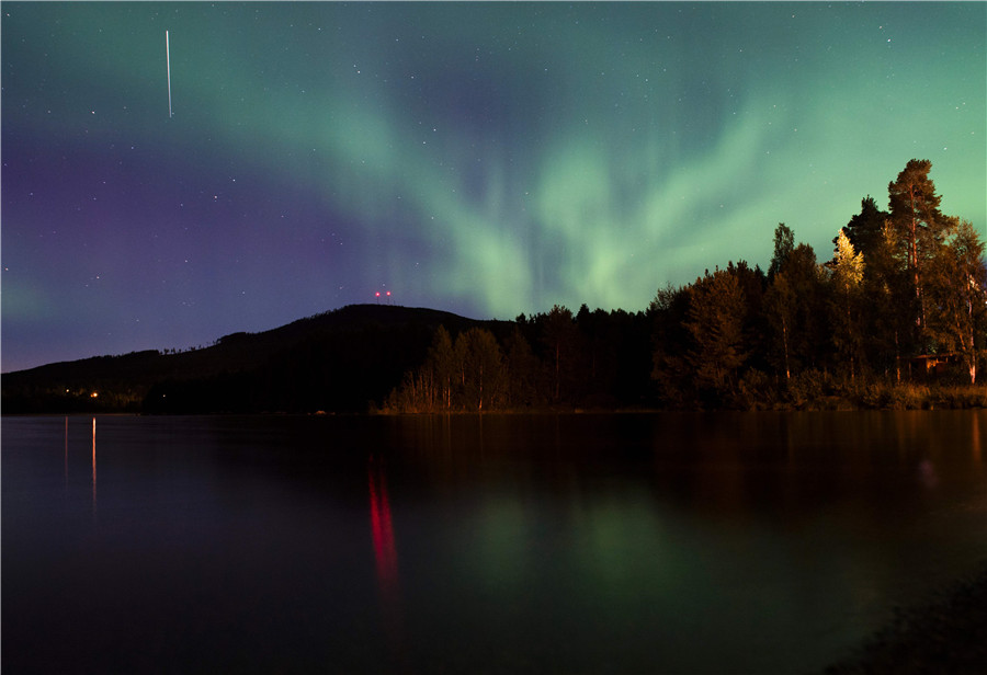 Northern Lights illuminate Sweden's skies