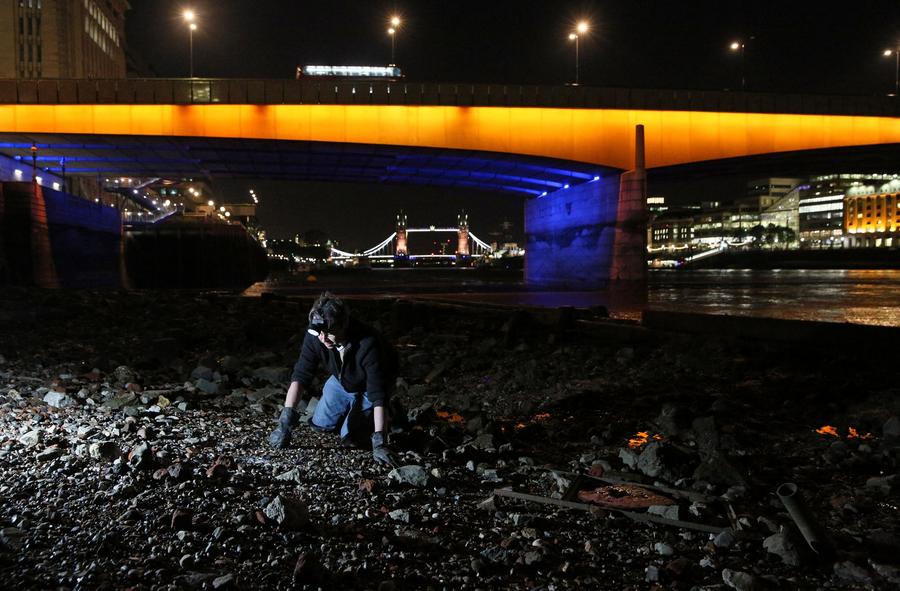 In photos: Searching for history along the Thames