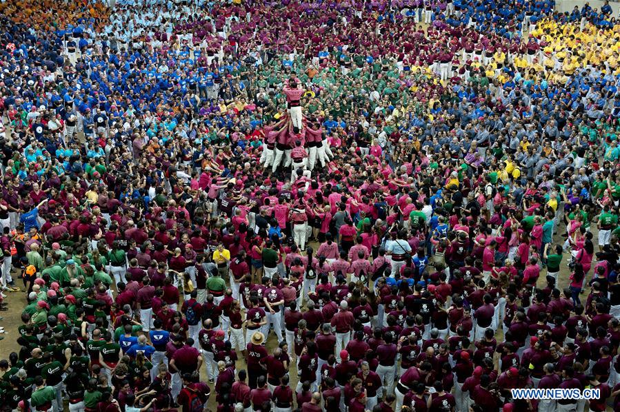 Chinese team attends 26th Tarragona Human Tower Competition in Spain
