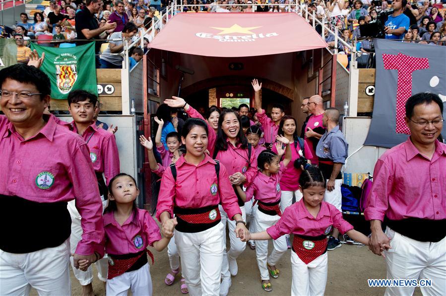 Chinese team attends 26th Tarragona Human Tower Competition in Spain