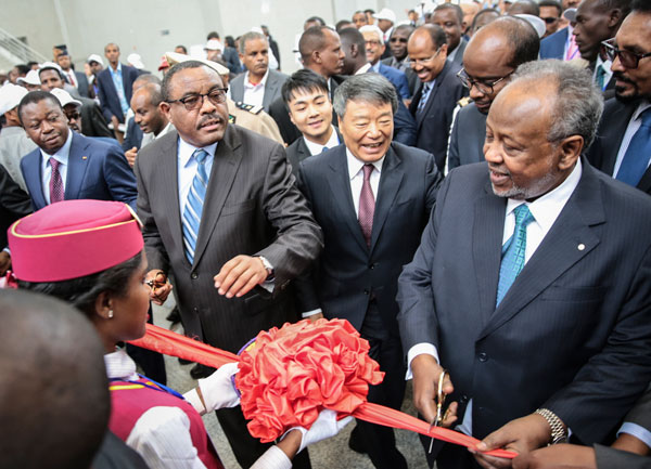China-led railway project connects 2 African nations