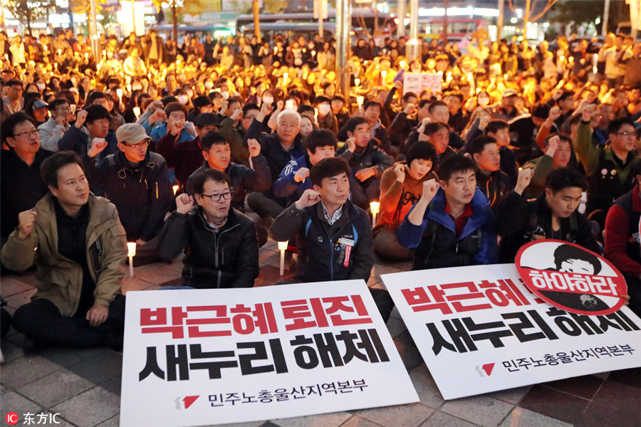 Enraged S Koreans rally nationwide to demand president's resignation