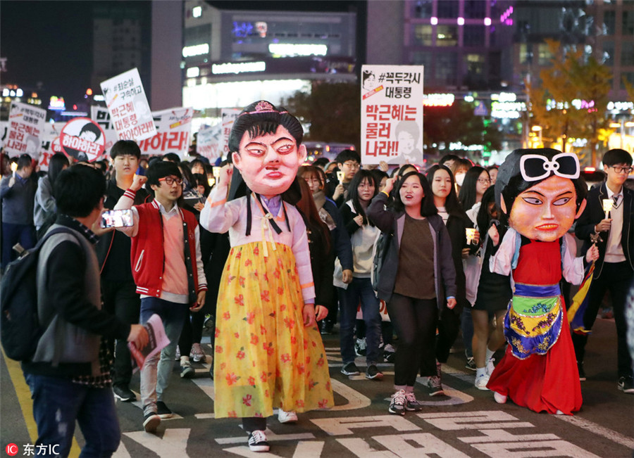 Enraged S Koreans rally nationwide to demand president's resignation