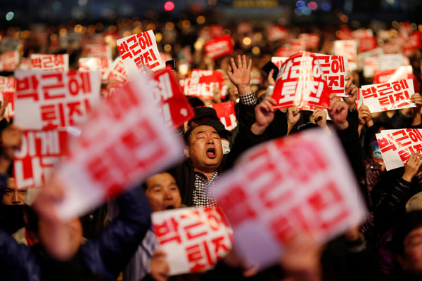Political calls mount for S Korean president to leave ruling party