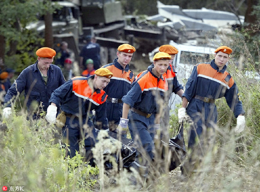 Major Russian plane crashes in recent years