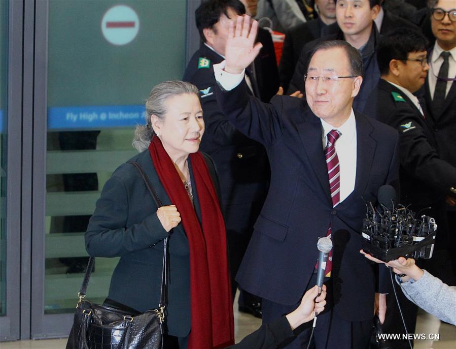 Former UN chief takes people-friendly move on expected run for S Korean presidency