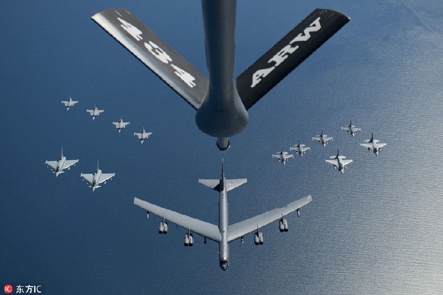 US air force captures allure from above and below