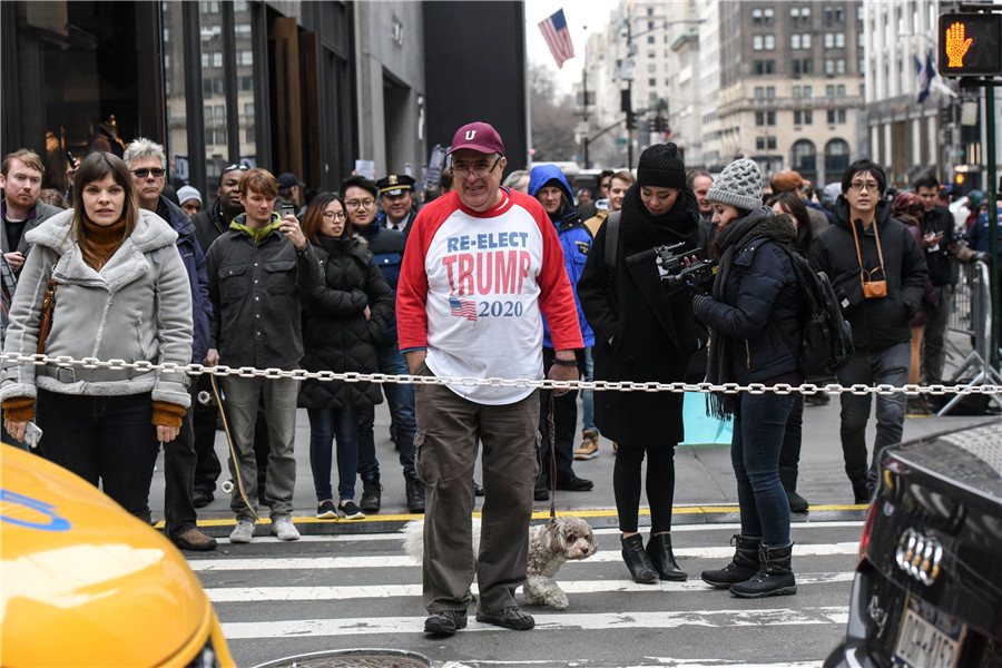 Protest against Trump in New York City