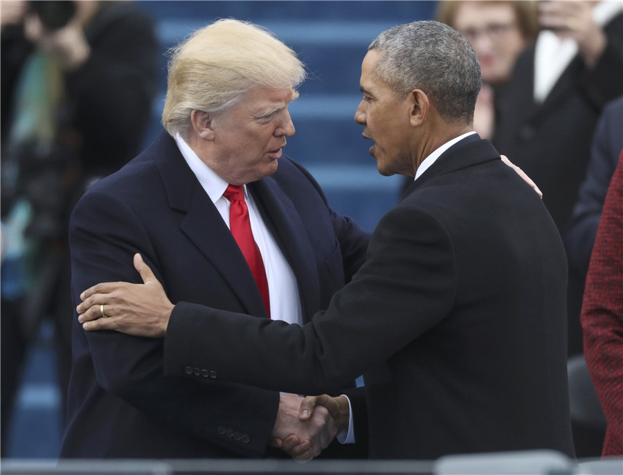 donald trump sworn in as 45th us president