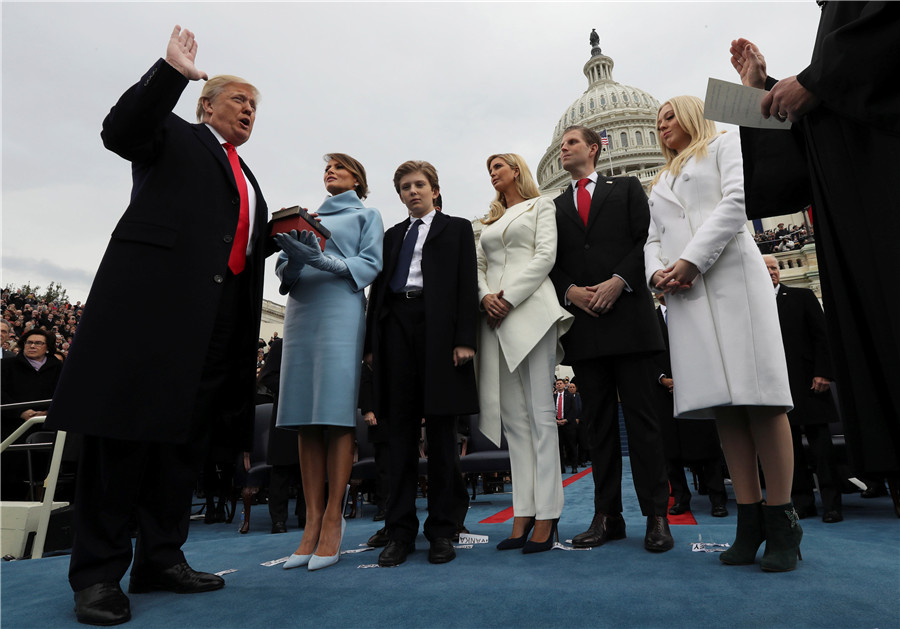 Donald Trump sworn in as 45th US President