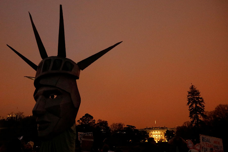 Over 1 million join anti-Trump women's marches worldwide