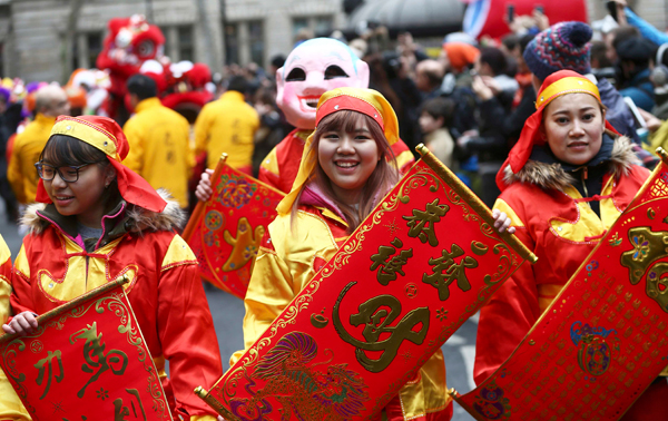 Chinese Lunar New Year celebrated on Trafalgar Square