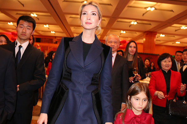 Ivanka Trump's Chinese-speaking daughter gets star status at festive Chinese embassy