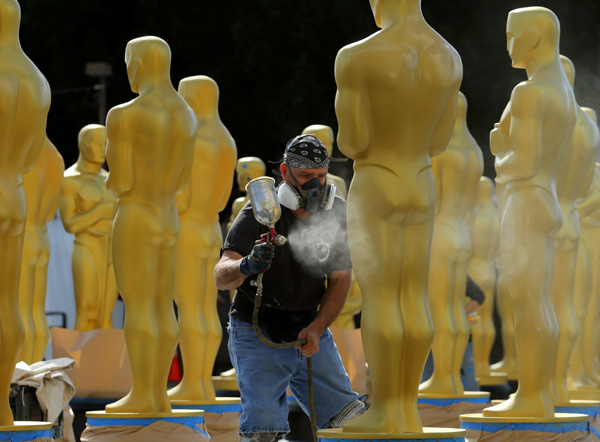 Preparations begin for the 89th Academy Awards in Hollywood