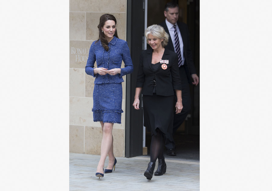 Duchess of Cambridge opens center for families of seriously ill children