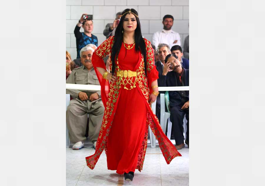 Kurdish women show exotic beauty in traditional attire