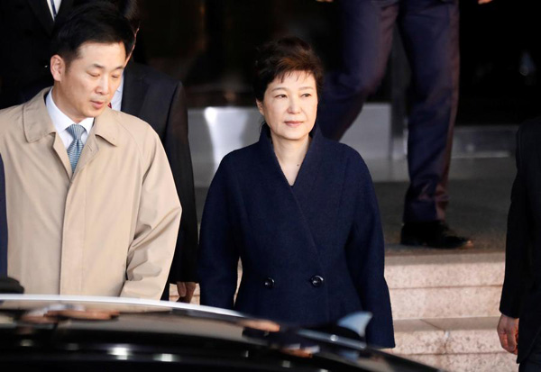 S.Korean prosecutors end interrogation of ousted President Park