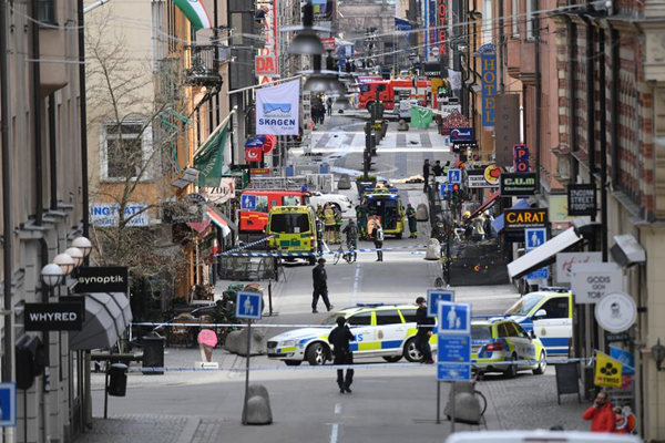 Stockholm attack shows relentless combat against terrorism priority: France's Hollande