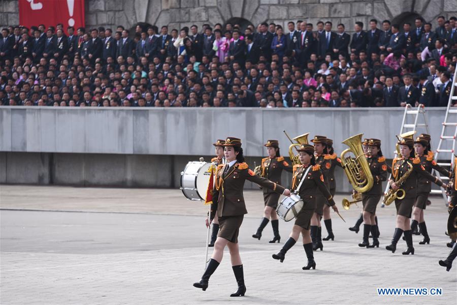 In pics: DPRK displays submarine-launched ballistic missile at military parade