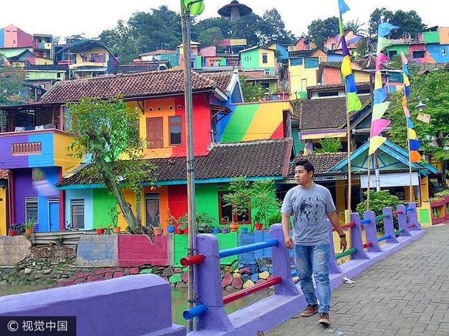 Rainbow village in Indonesia becomes social media hit