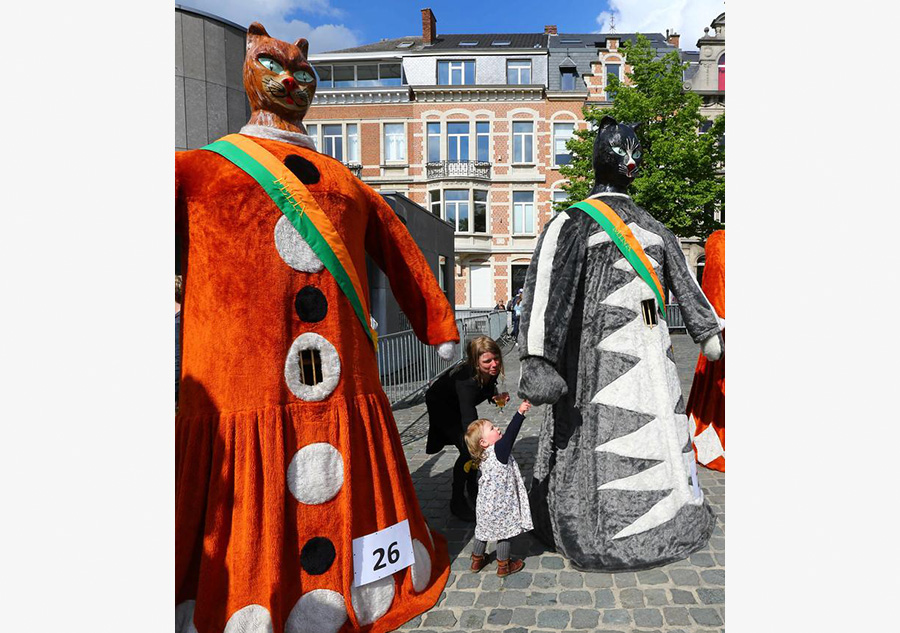 First Giants Parade held in Leuven, Belgium