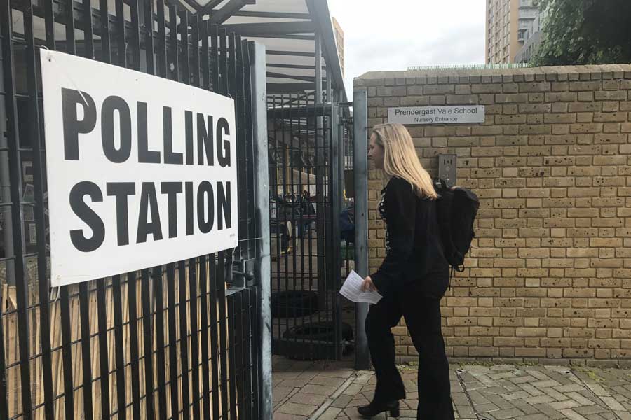 Polling stations open as the UK chooses a new government